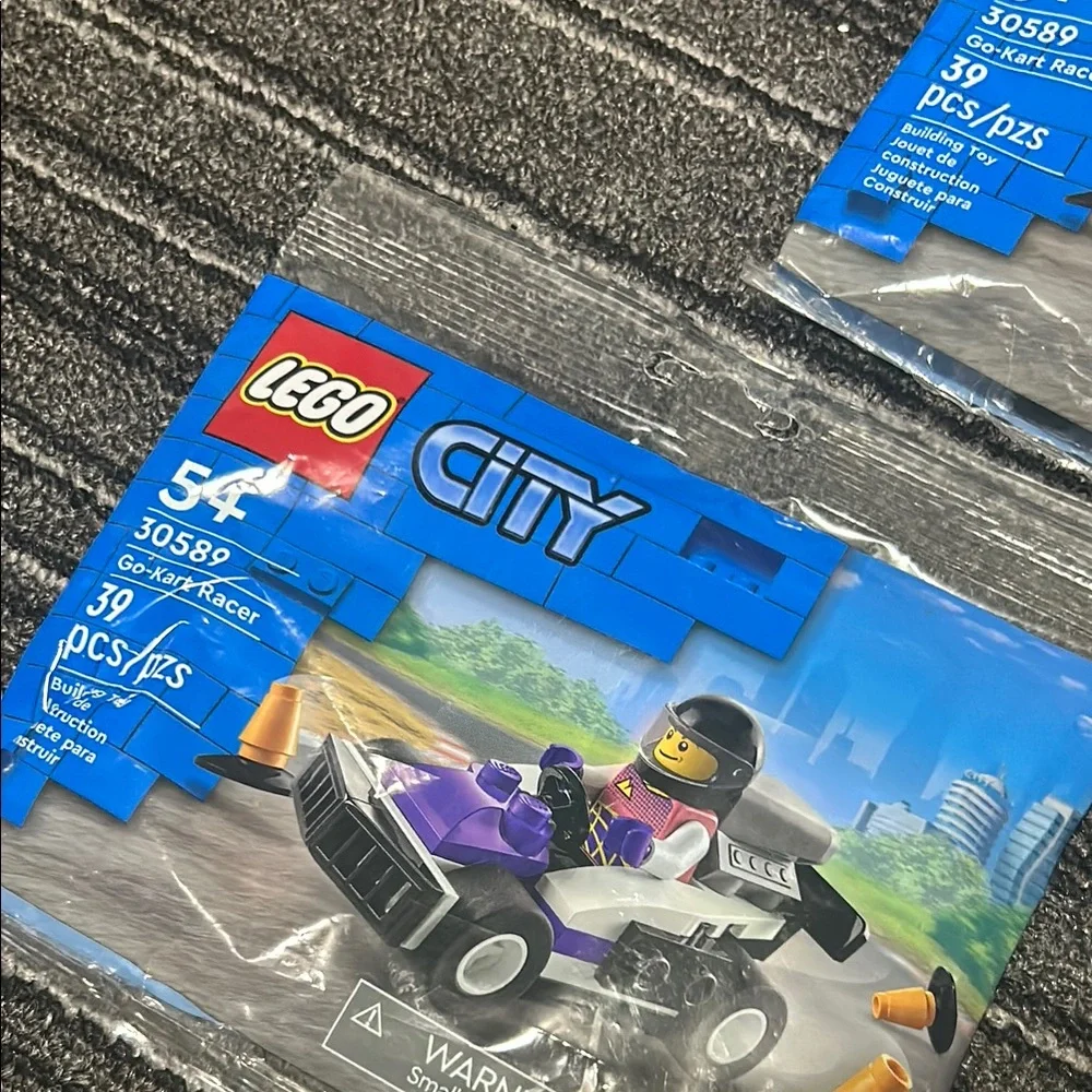 LEGO City Purple Race Car Building Kits Set of 2 NEW